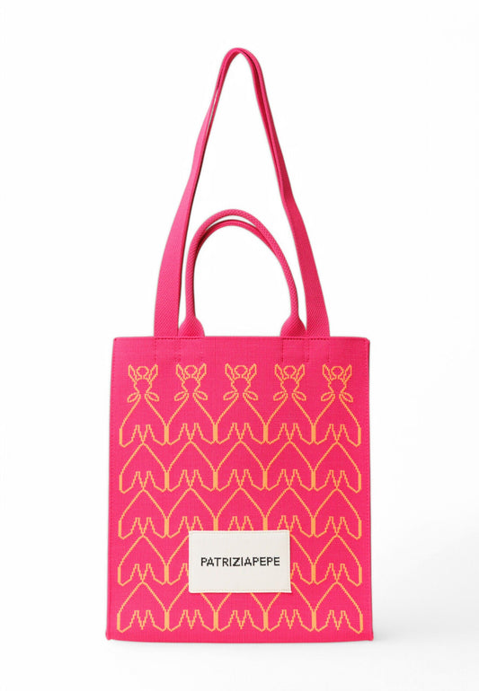 PATRIZIA PEPE Borsa Shopper Donna Rosa Arancione 2B0123K264-PE25-X1DR