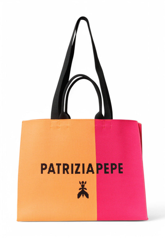 PATRIZIA PEPE Borsa Shopper Donna Arancione Rosa 2B0122K264-PE25-I2G7