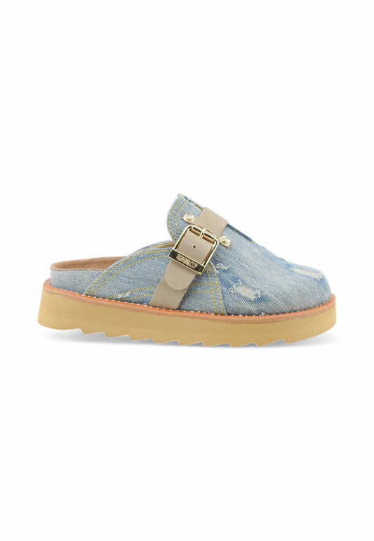 COLORS OF CALIFORNIA Ciabatte Sabot Donna Azzurro Denim HC.STORMY59-PE25-WHI