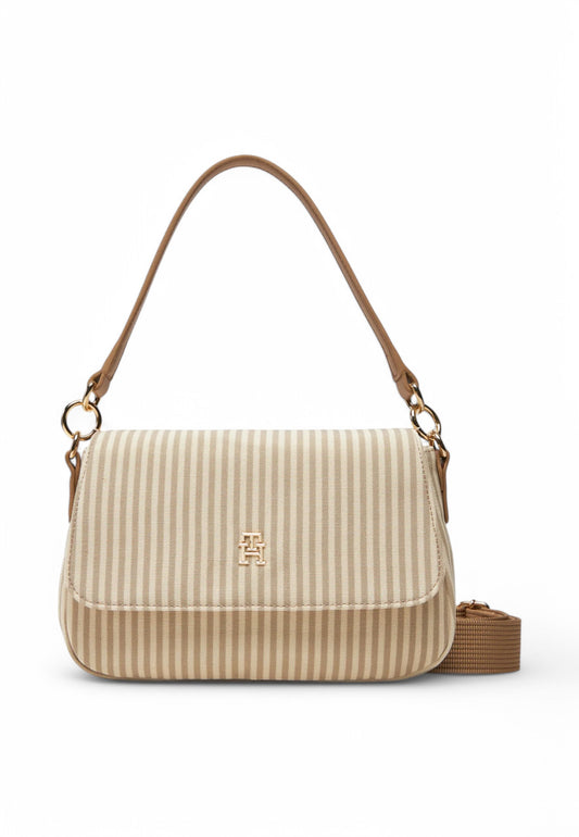 TOMMY HILFIGER Borsa Tracolla Donna Beige Bianco AW0AW17166-0I1-PE25