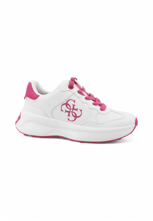 GUESS Sneakers Donna Bianco Rosa FLPLUCELE12-PE25-WHIFU