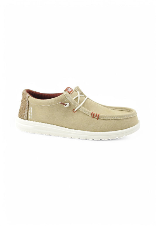 HEY DUDE Stringate Sportive Uomo Beige HD.43084-PE25-0OE