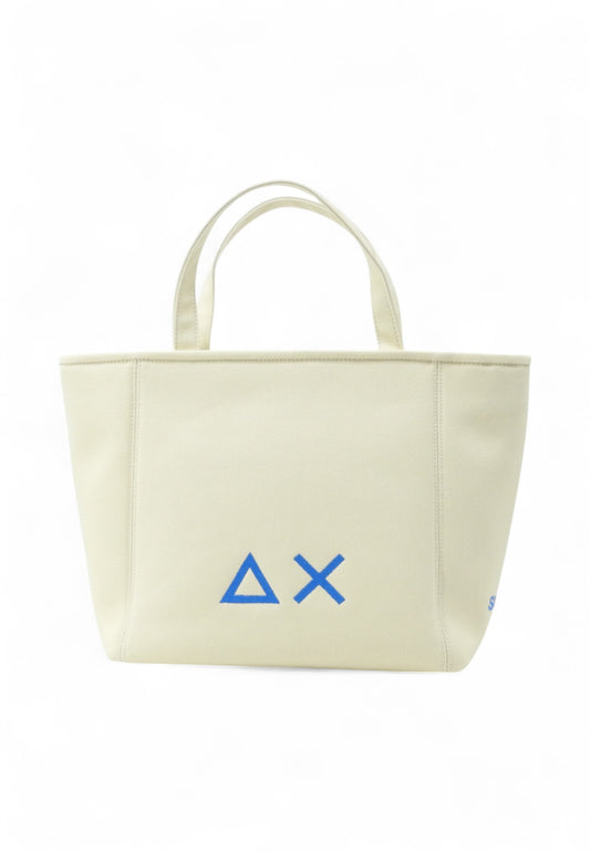 SUN68 Borsa Shopper Donna Bianco Azzurro Z35262-PE25-31