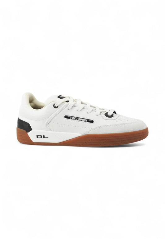POLO RALPH LAUREN Sneakers Uomo Bianco Nero 809961160001-PE25
