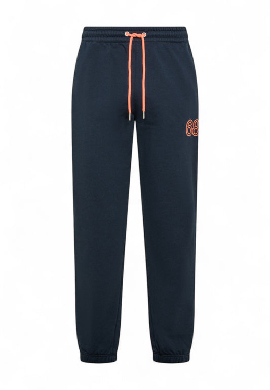 SUN68 Pantaloni Tuta Uomo Blu Arancione F35141-PE25-07