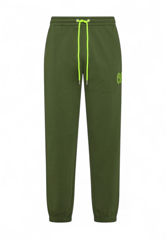 SUN68 Pantaloni Tuta Uomo Verde Giallo F35141-PE25-37