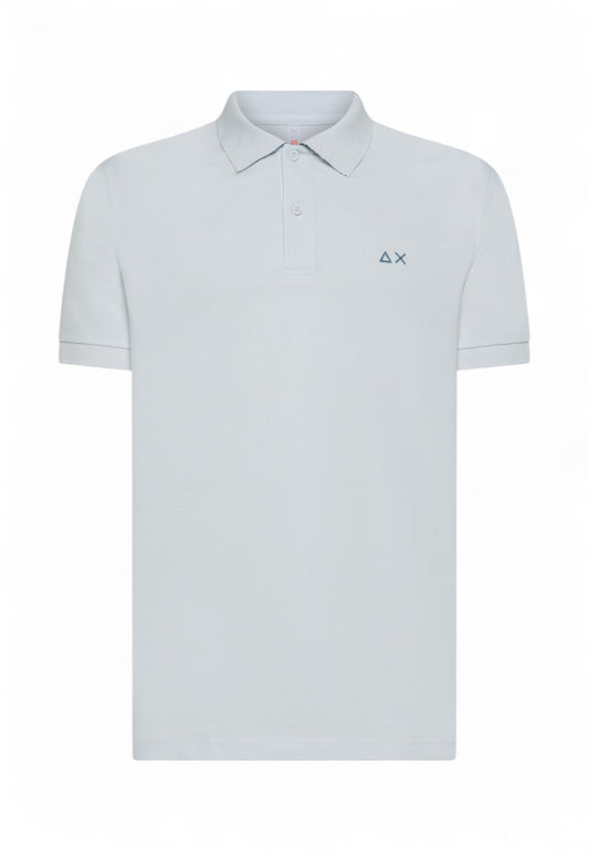 SUN68 Polo Uomo Bianco Blu A35115-PE25-01