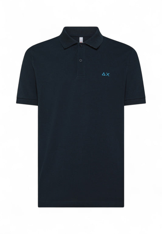 SUN68 Polo Uomo Blu Azzurro A35115-PE25-07