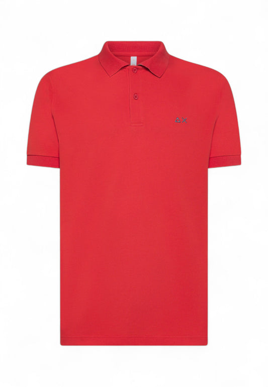 SUN68 Polo Uomo Rosso Blu A35115-PE25-10