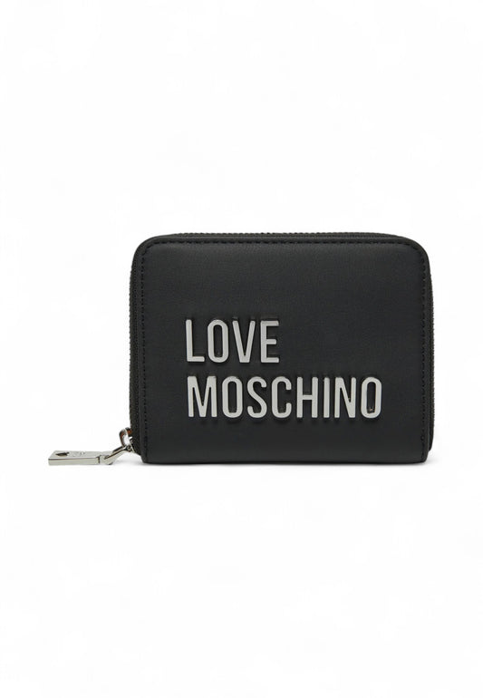 LOVE MOSCHINO Portafogli Donna Nero Argento JC5613PP1MKD000B-PE25
