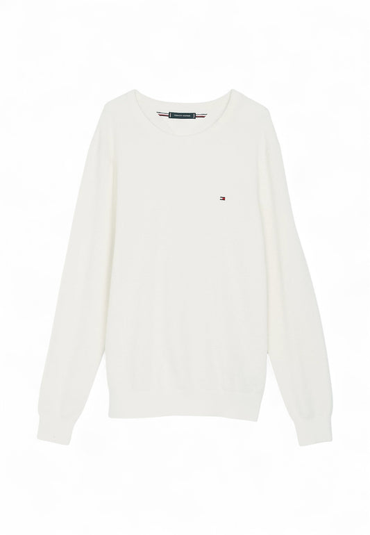 TOMMY HILFIGER Maglione Uomo Bianco MW0MW36347Z00-PE25