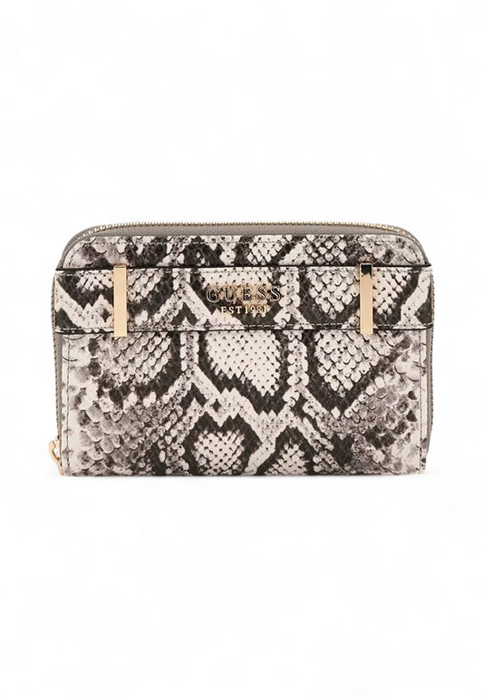 GUESS Portafogli Donna Animalier Marrone Bianco SWKG9633140-PE25-NAT