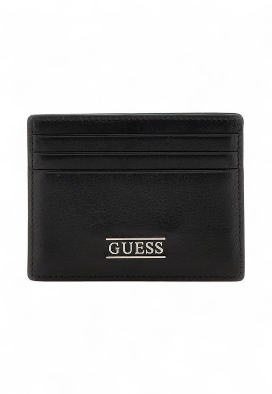 GUESS Portacarte Uomo Nero SMNEBRLEA25-PE25-BLA