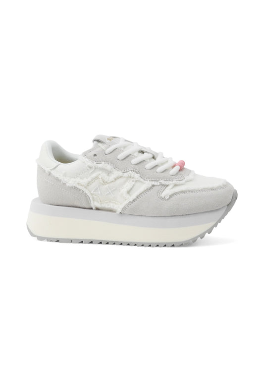 SUN 68 Sneakers Donna Bianco Grigio Z35216-PE25-31