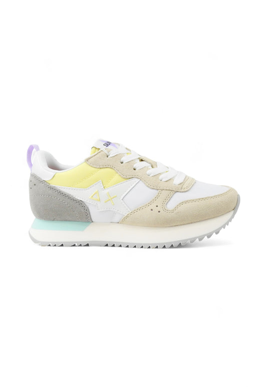 SUN68 Sneakers Donna Bianco Giallo Beige Z35211-PE25-31