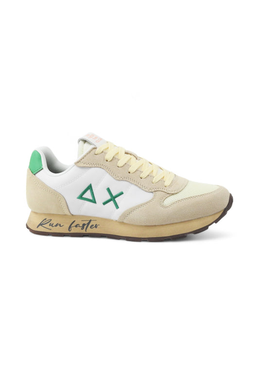 SUN68 Sneakers Uomo Bianco Beige Verde Z35105-PE25-3188