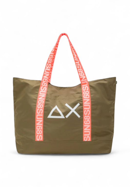 SUN68 Borsone Uomo Verde Arancione X35129-PE25-37