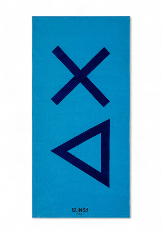 SUN68 Telo Mare Azzurro Blu X35110-PE25-13