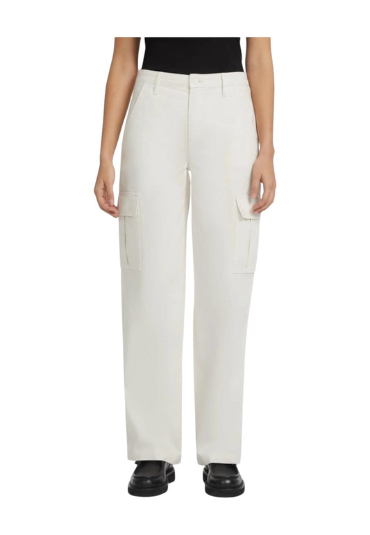 GUESS Jeans Cargo Donna Bianco W4YB61WGCV1-PE25-G053