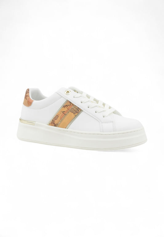 ALVIERO MARTINI Sneakers Donna Bianco Beige Strass 21390289-PE25-X013