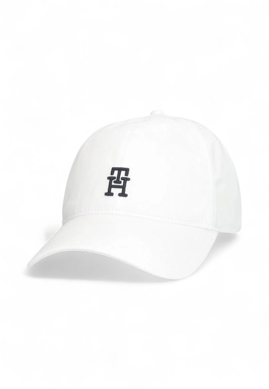 TOMMY HILFIGER Cappello Uomo Bianco Nero AM0AM13542-YCF-PE25