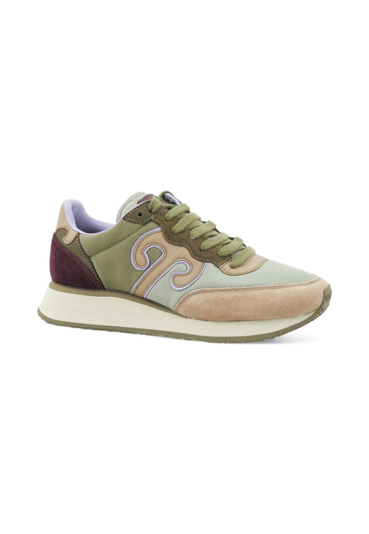 WUSHU Sneakers Donna Verde Viola Beige 100003-000609-AI26