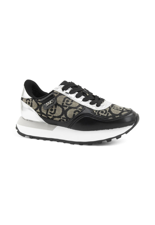 LIU JO Sneakers Donna Nero Beige BF5057EX32201039-AI26