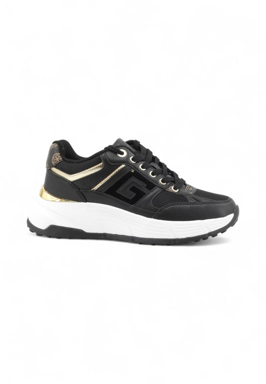 GUESS Sneakers Donna Nero Oro FLTFONFAB12-AI26-BLACK