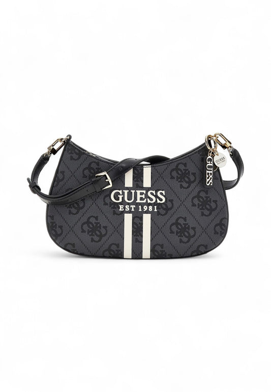 GUESS Borsa A Spalla Donna Nero Bianco HWOS9672180-AI26-CLO