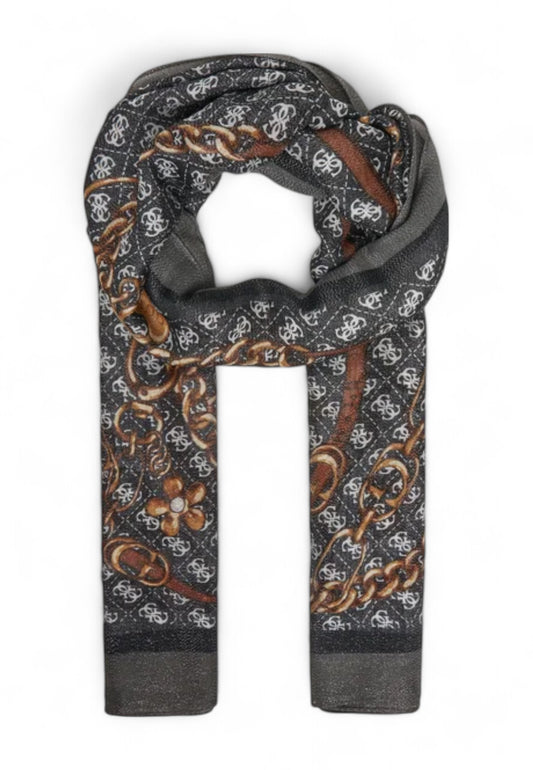 GUESS Foulard Donna Grigio Marrone AW5351VIS03-AI26-BLA