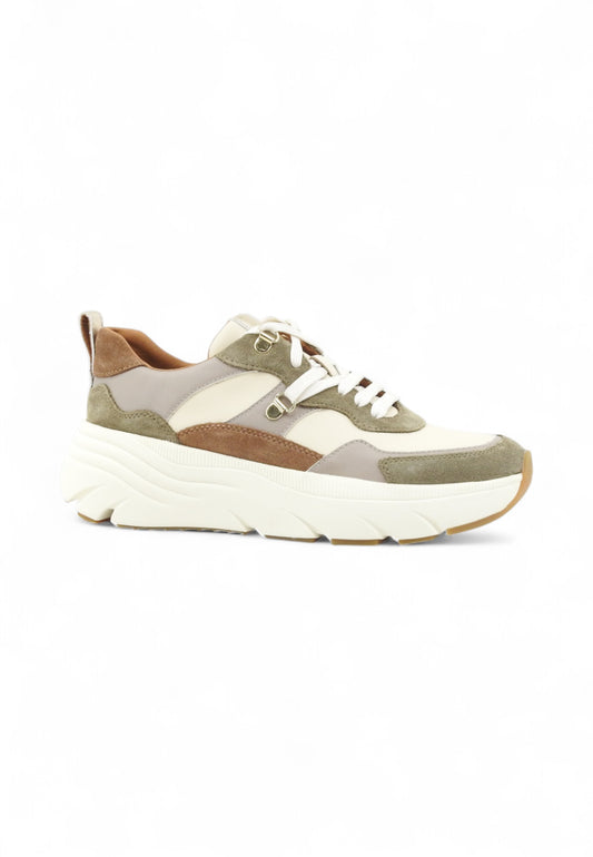 GEOX Sneakers Donna Verde Beige Marrone D36UFE022BC-AI26-CB35X