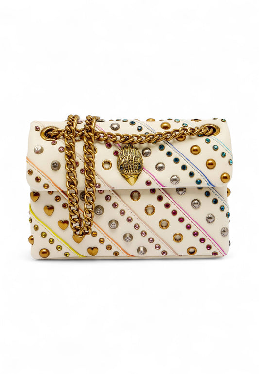 KURT GEIGER Borsa A Spalla Donna Beige Borchie 3582244109-AI26