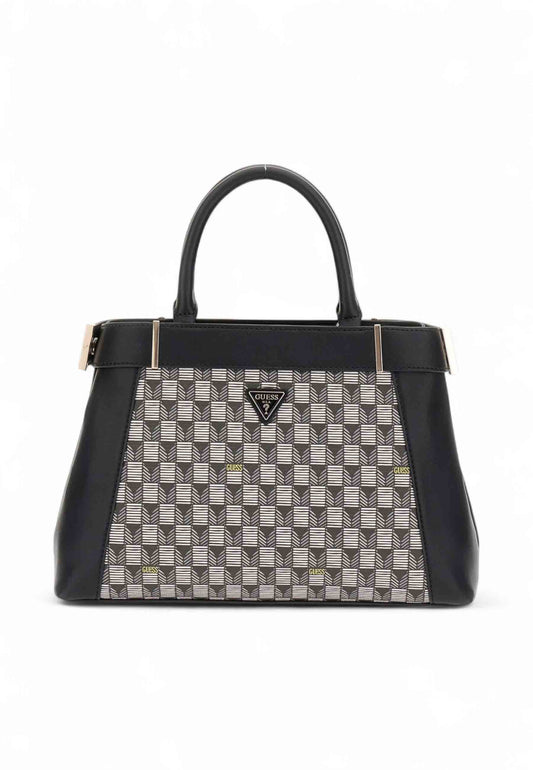 GUESS Borsa A Mano Donna Nero Grigio Bianco HWJT8681060-AI26-BLO