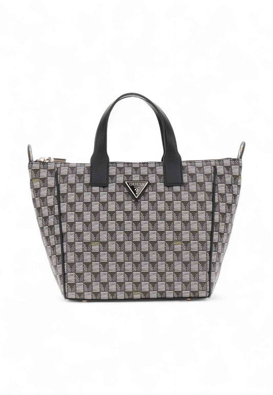 GUESS Borsa A Mano Donna Nero Bianco Grigio TWLW9676019-AI26-BLO