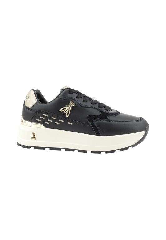 PATRIZIA PEPE Sneakers Donna Nero Beige Oro PJ917.31-AI26