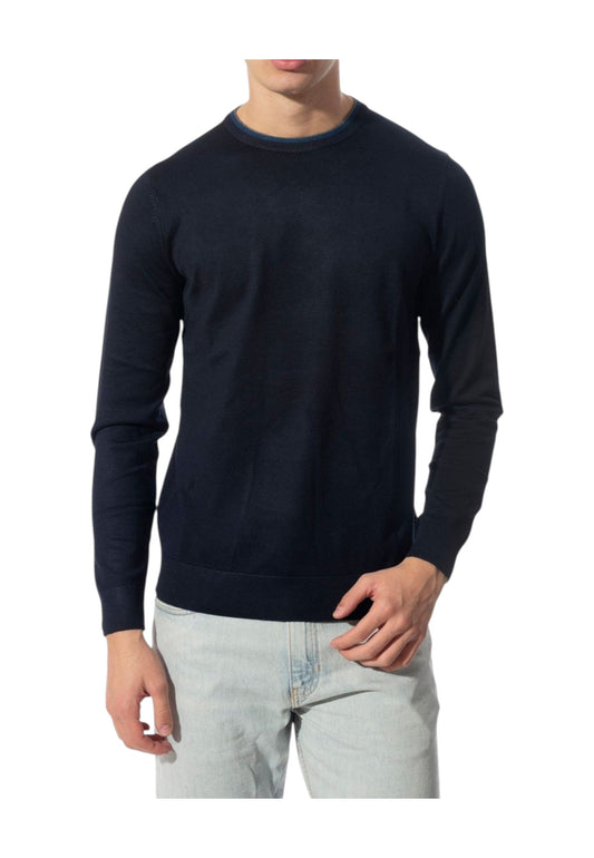 MARKUP Maglione Uomo Blu MK20028-AI26-BLUE/N