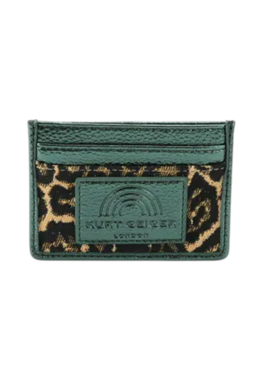 KURT GEIGER Portafogli Portacarte Donna Marrone Verde Animalier 2754539609-AI26