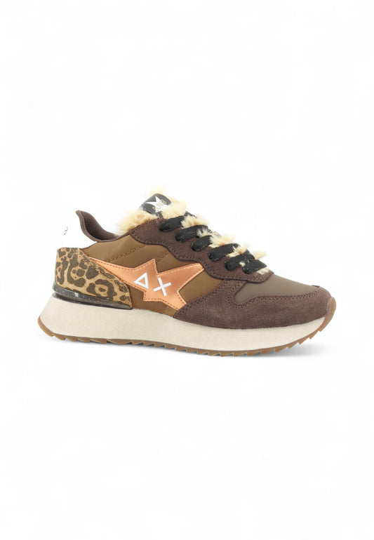 SUN68 Sneakers Donna Marrone Animalier Z45218-AI26-08