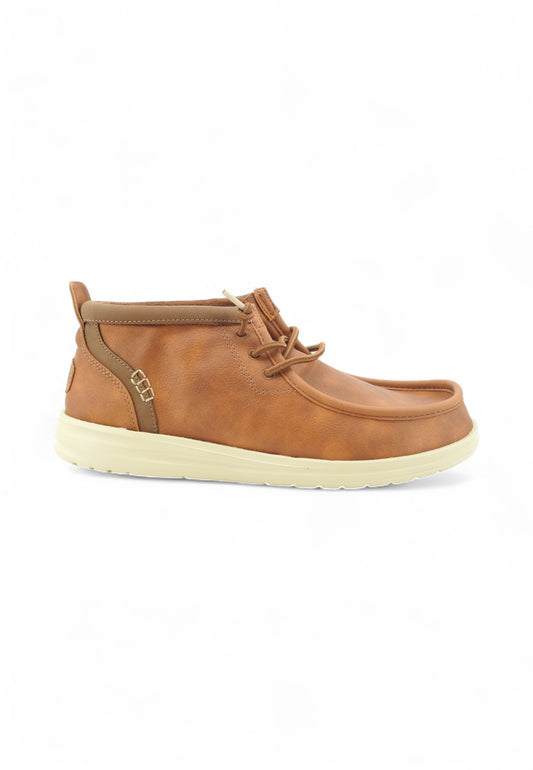 HEY DUDE Wally Mid GripR Classic Stringate Uomo Marrone HD.42051-AI26-2DU