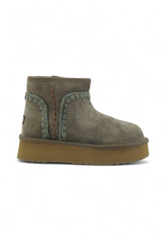 MOU Platform Boot Lthr Stitchin Stivaletti Donna Verde MU.FW681012A-AI26-BKOL