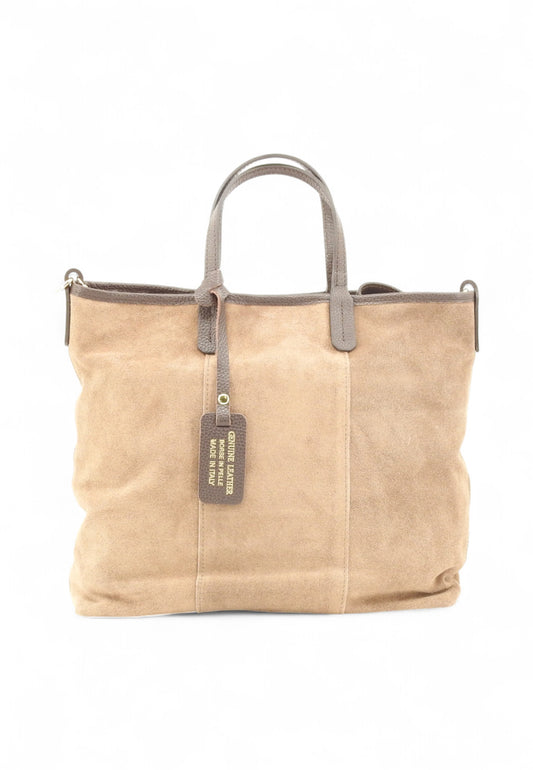 VIA MILANO 21 Iris Borsa A Mano Donna Beige Marrone IRISMBE-AI26