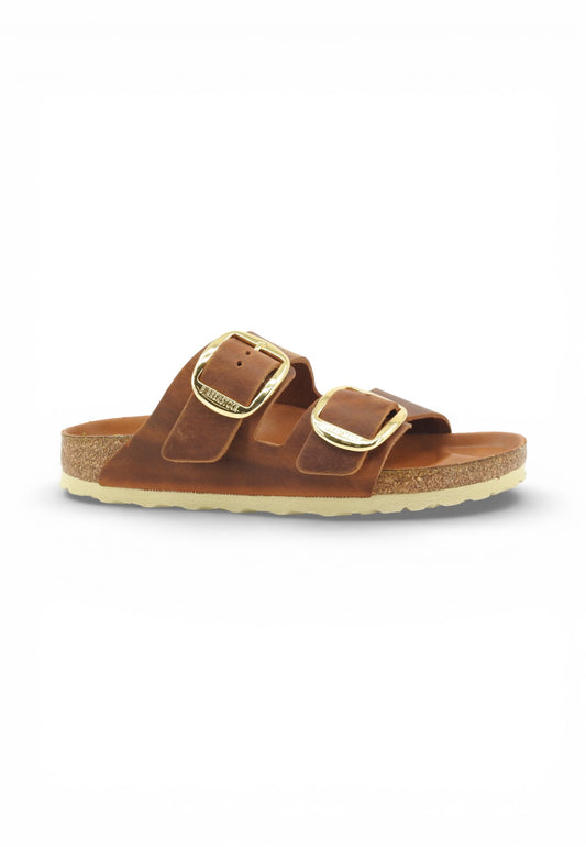 BIRKENSTOCK Ciabatte Arizona Big Buckle NF Donna Marrone 1011073-PE26