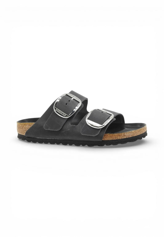 BIRKENSTOCK Ciabatte Arizona Big Buckle NF Donna Nero 1011075-PE26