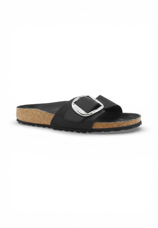 BIRKENSTOCK Ciabatte Madrid Big Buckle NF Donna Nero 1006523-PE26