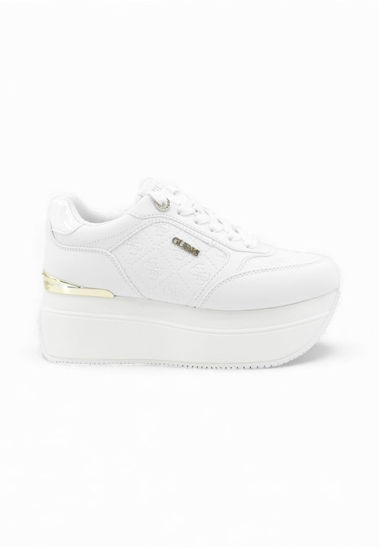 GUESS Sneakers Donna Bianco Oro FLPC10FAL12-PE26-WHITE