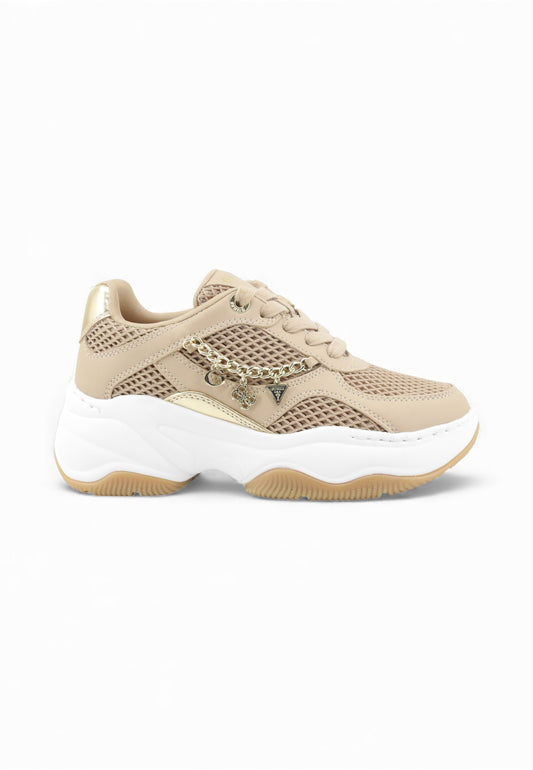 GUESS Sneakers Donna Beige Oro FLPHARELE12-PE26-OAT