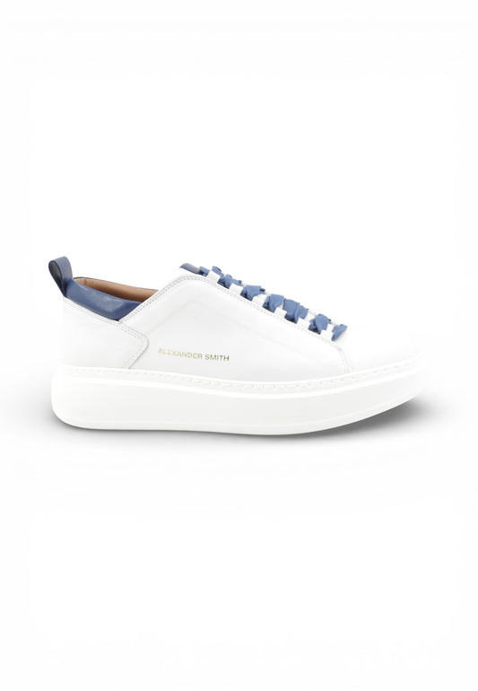 ALEXANDER SMITH Sneakers Uomo Bianco Blu ASBDWFM-2318-FBL-PE26
