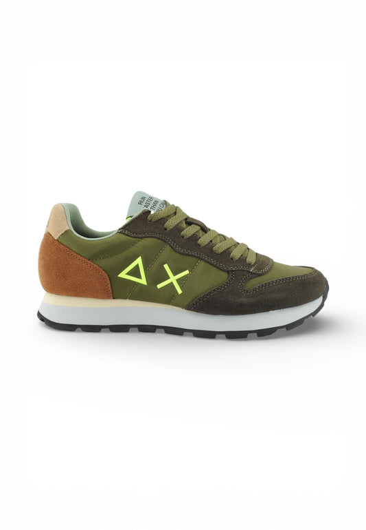 SUN68 Sneakers Uomo Verde Marrone Giallo Z36106-PE26-19