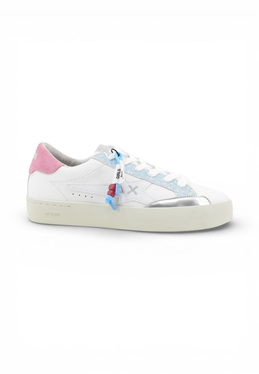 SUN68 Sneakers Donna Bianco Azzurro Rosa Z36242-PE26-0105