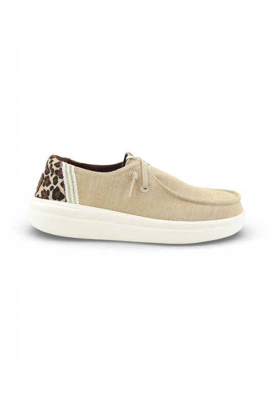HEY DUDE Stringate donna Beige Animalier HD.43780-PE26-2UG